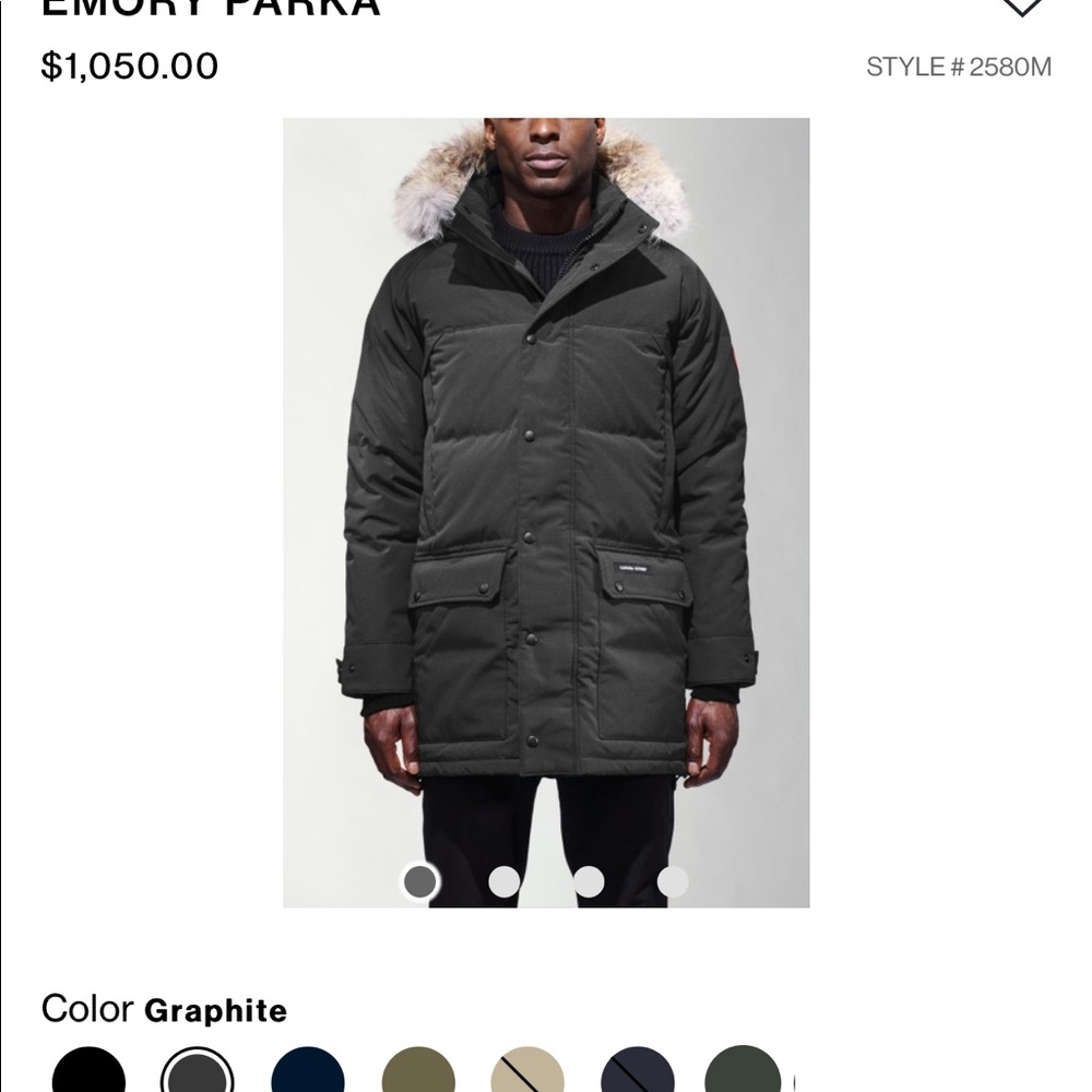 Used Canada Goose Graphite Emory